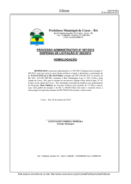 Portal da Prefeitura Municipal de Côcos