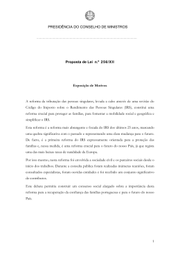 Proposta de Lei n.&ordm; 256/XII
