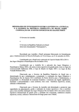 Memorandum of understanding between the Government of