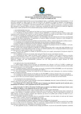 Edital 233-2015 - Ceps - Universidade Federal do Par&aacute;
