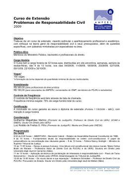 Informa&ccedil;&otilde;es e Programa&ccedil;&atilde;o - Para Site