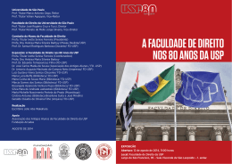 a faculdade de direito nos 80 anos da usp