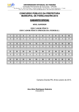 concurso público da prefeitura municipal de - CPCON