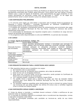 Edital n&ordm; 003/2008 - Comperve