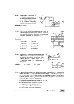 Dimensionar a corrente da / construção representada na