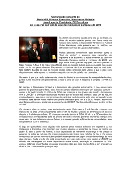 Dia 27 de Maio, os olhos do mundo estar&atilde;o postos em