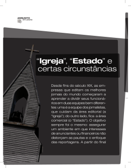 &ldquo;Igreja&rdquo;, &ldquo;Estado&rdquo; e certas circunst&acirc;ncias