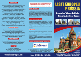Folder Leste Europeu e Rússia