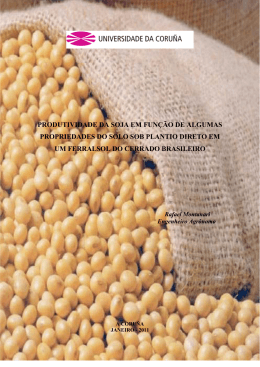 produtividade da soja em fun&ccedil;&atilde;o de algumas propriedades