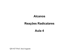 Alcanos - Reações Radicalares