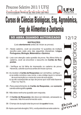 CURSO CIÊNCIAS BIOLOGIAS TIPO I.cdr
