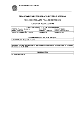 departamento de taquigrafia, revis&atilde;o e reda&ccedil;&atilde;o n&uacute;cleo de reda&ccedil;&atilde;o