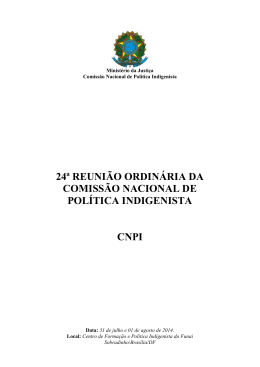 24&ordf; REUNI&Atilde;O ORDIN&Aacute;RIA DA COMISS&Atilde;O NACIONAL DE