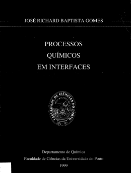 PROCESSOS QU&Iacute;MICOS EM INTERFACES