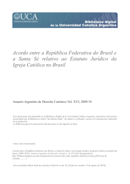 Acordo entre a República Federativa do Brasil e