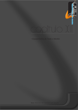 &bull; Equipamentos de Teste e Medida