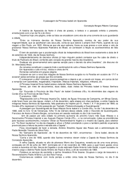 A passagem da Princesa Isabel em Aparecida