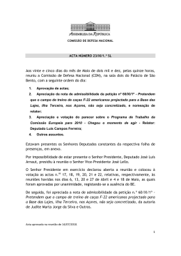 Aos vinte e cinco dias do mês de Maio de dois mil e dez, pelas