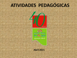 ATIVIDADES PEDAG&Oacute;GICAS