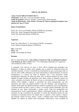 EDITAL DE DEFESA Aluno: ELLEN BRAUNE REIS SILVA