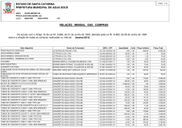Relatório de Compras 01/2010