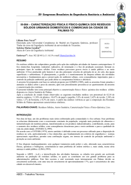 21&ordm; Congresso Brasileiro de Engenharia Sanit&aacute;ria e