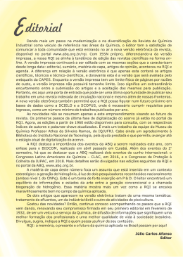 editorial - Associação Brasileira de Química