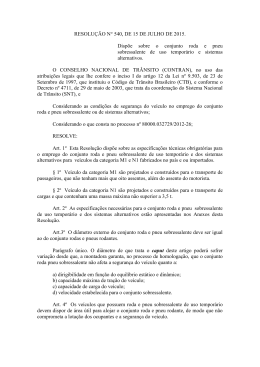 RESOLU&Ccedil;&Atilde;O N&deg; 540, DE 15 DE JULHO DE 2015