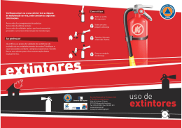 Folheto - Uso de Extintores - Prote&ccedil;&atilde;o Civil e Bombeiros dos A&ccedil;ores