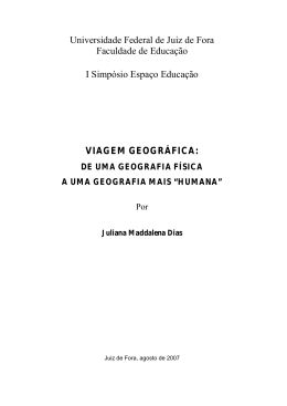 de uma geografia f&iacute;sica a uma geografia mais &ldquo;humana&rdquo;
