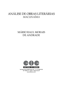 Análise de obrAs literáriAs