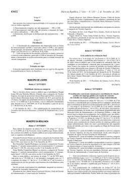 Di&aacute;rio da Rep&uacute;blica, 2.&ordf; s&eacute;rie &mdash; N.&ordm; 210 &mdash; 2 de Novembro de 2011