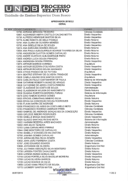 Confira a lista de aprovados!