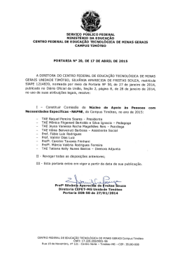 POR-DIR-020/15 - CEFET