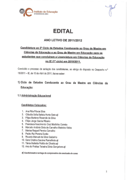 EDITAL - Instituto de Educação