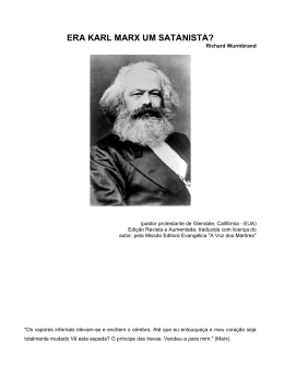 Era Karl Marx Um Satanista?