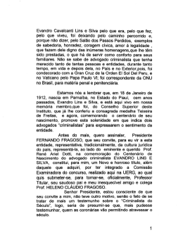 Evandro Cavalcanti Lins e Silva pelo que era, pelo que fez, pelo
