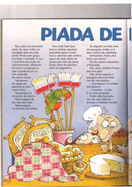 Seu Jo&atilde;o, da mercearia perto de casa, tinha um papagaio que era