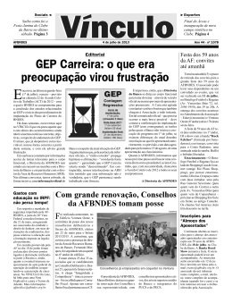 GEP Carreira: o que era preocupa&ccedil;&atilde;o virou frustra&ccedil;&atilde;o
