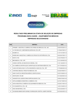 Resultado Preliminar CMIs