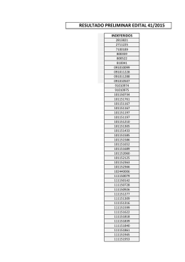 resultado preliminar edital 41