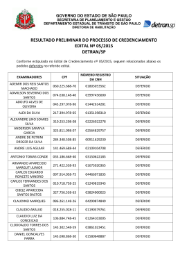 resultado preliminar do processo de credenciamento