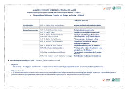 N&Uacute;CLEO DE PESQUISA DE ESCOLA DE CI&Ecirc;NCIAS DA SA&Uacute;DE