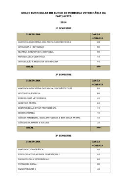 grade curricular do curso de bacharelado em engenharia civil da fait