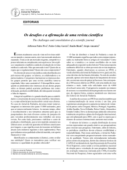 Os desafios e a afirmação de uma revista científica