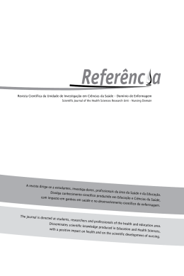 Revista Cient&iacute;fica da Unidade de Investiga&ccedil;&atilde;o em Ci&ecirc;ncias da Sa&uacute;de