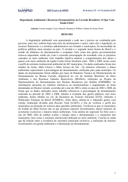 1 Degrada&ccedil;&atilde;o Ambiental e Recursos Or&ccedil;ament&aacute;rios no