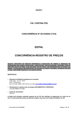 EDITAL CONCORR&Ecirc;NCIA-REGISTRO DE PRE&Ccedil;OS