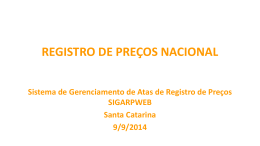 REGISTRO DE PREÇOS NACIONAL - UNDIME