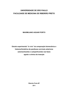 Estudo experimental &ldquo;in vivo&rdquo; - Ci&ecirc;ncias da Sa&uacute;de Aplicadas ao
